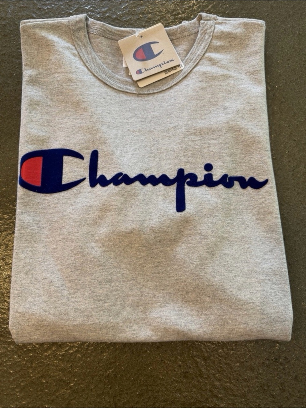 Champion Heritage Tee Men's L Short Sleeve Jersey Tee Iconic logo NWT